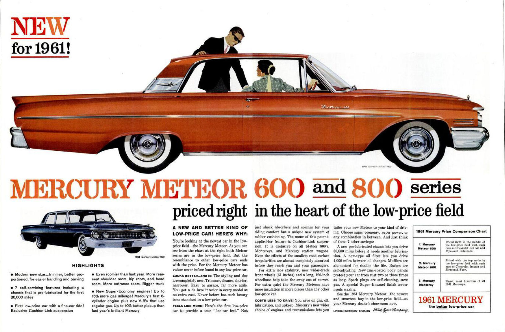 1961 Mercury Auto Advertising